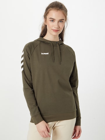 Sweat de sport Hummel en vert : devant