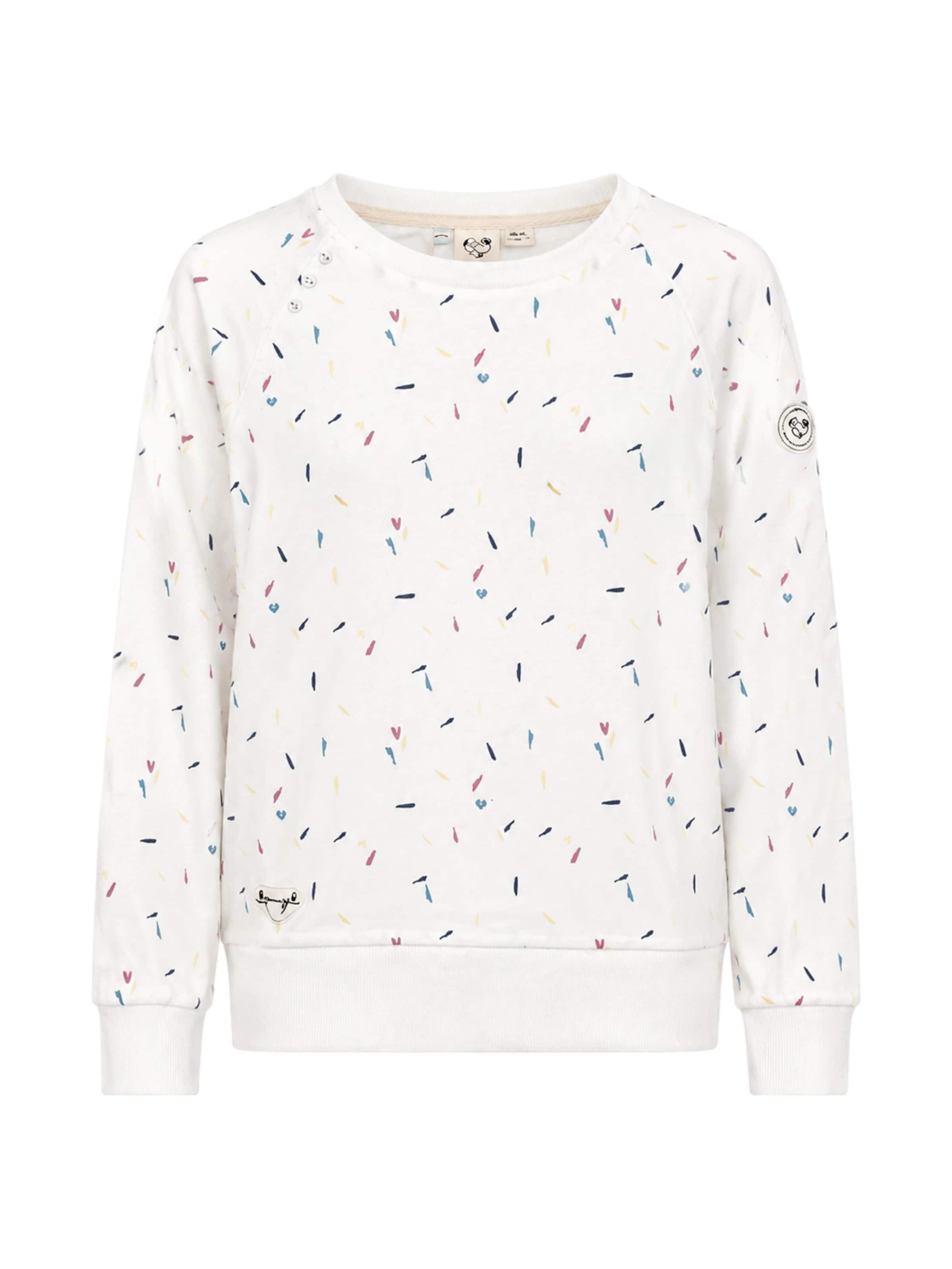 Ragwear Sweatshirt 'Johanka Organic' i hvid: forside