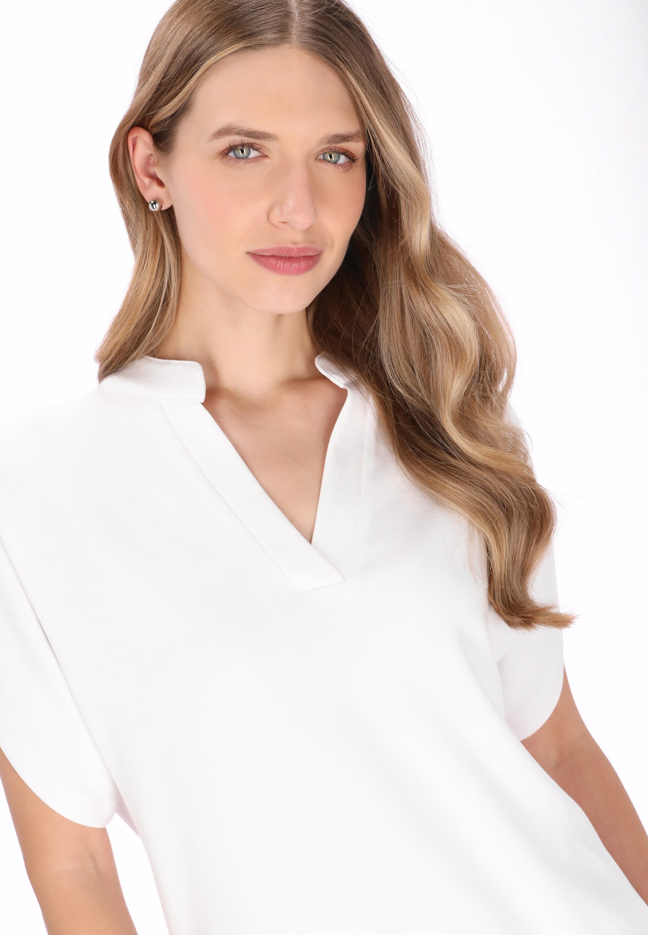 DreiMaster Klassik - Blusa 'Classic' em branco