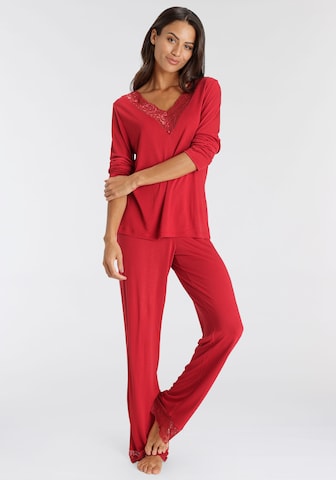 LASCANA Pyjama in Rood: voorkant