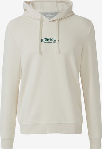 Sweat-shirt s.Oliver en beige : devant