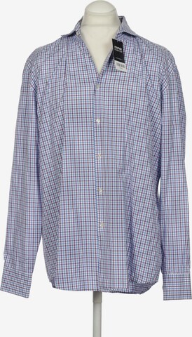 BOSS Button Up Shirt in XL in Purple: front