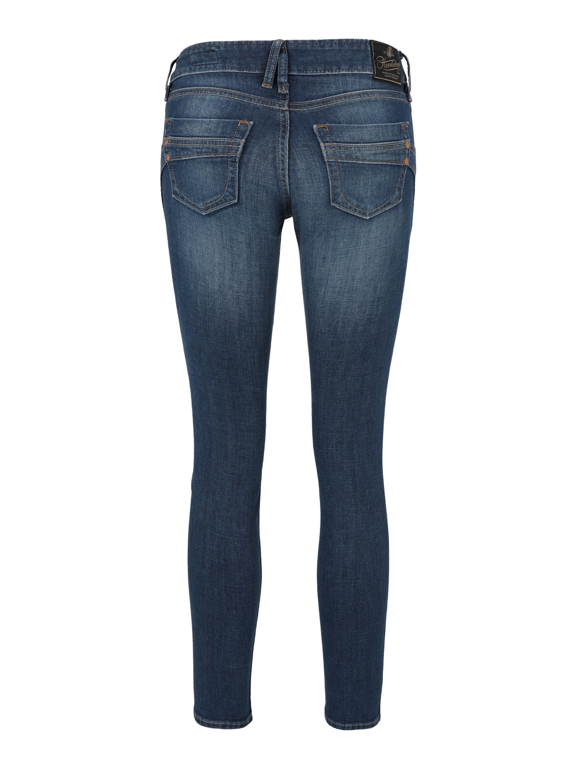 Coupe slim Jean Herrlicher en bleu : derrière