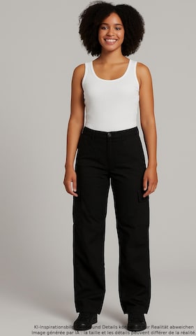 Monki Stoffhose XS in Schwarz: Vorderseite