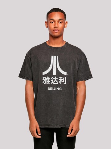 F4NT4STIC Shirt 'Atari Beijing Retro Arcade Games' in Zwart: voorkant