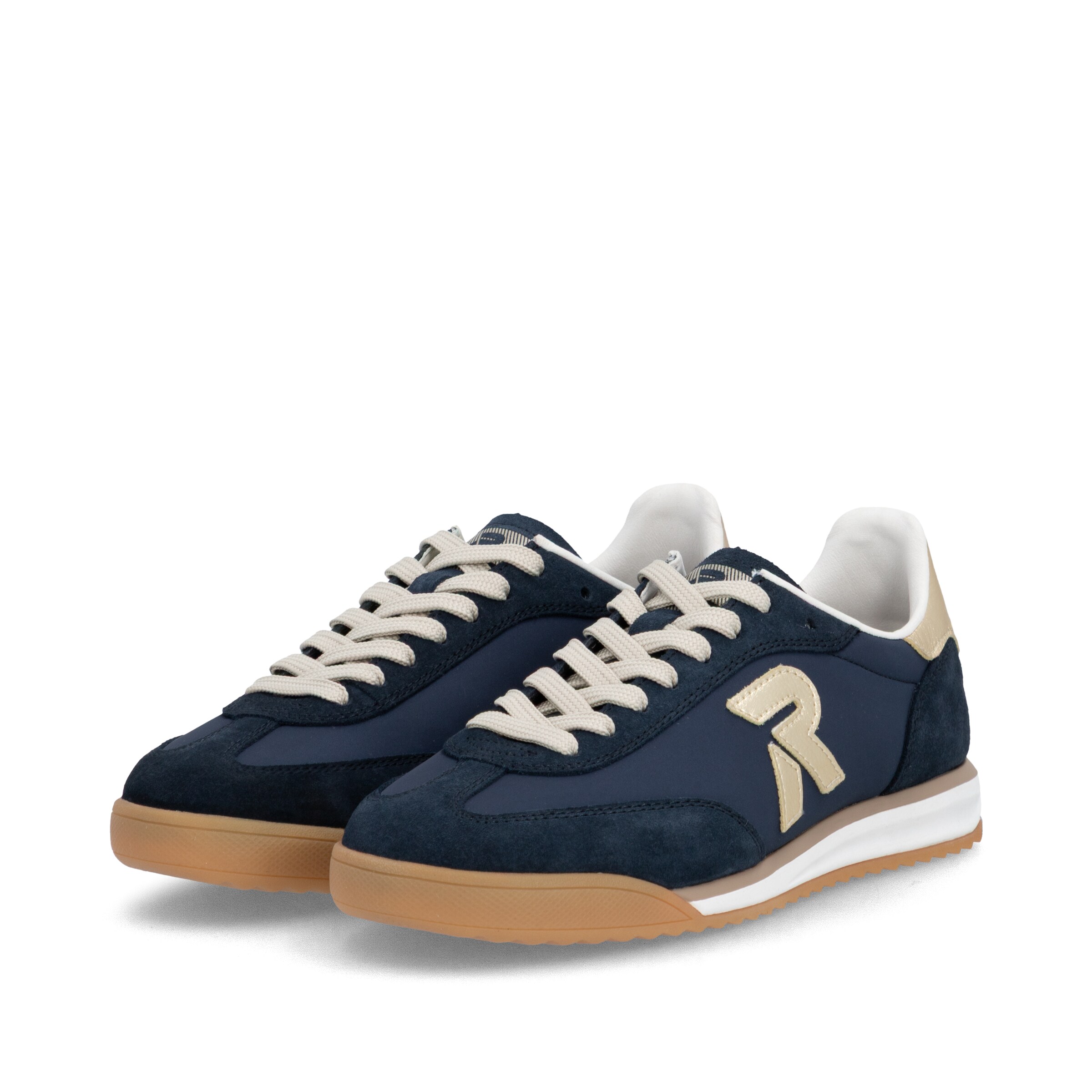 Baskets basses Rieker en bleu