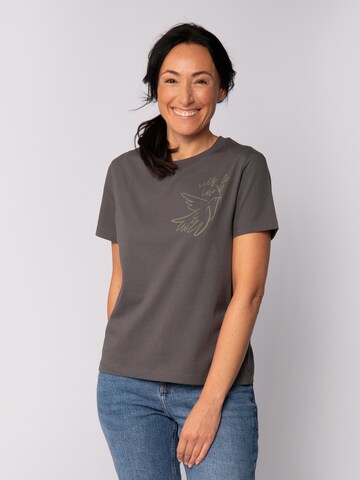 Watapparel Shirt 'Self love' in Grey: front