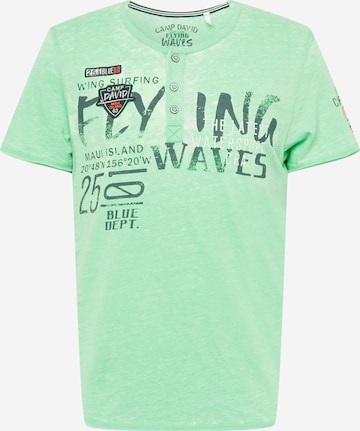 CAMP DAVID Shirt in Green: front