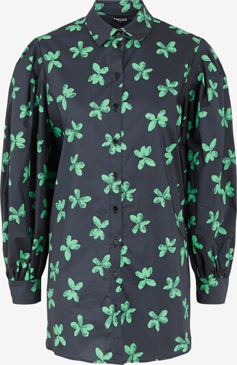 PIECES Blouse 'Alona' in Grass green / Black, Item view