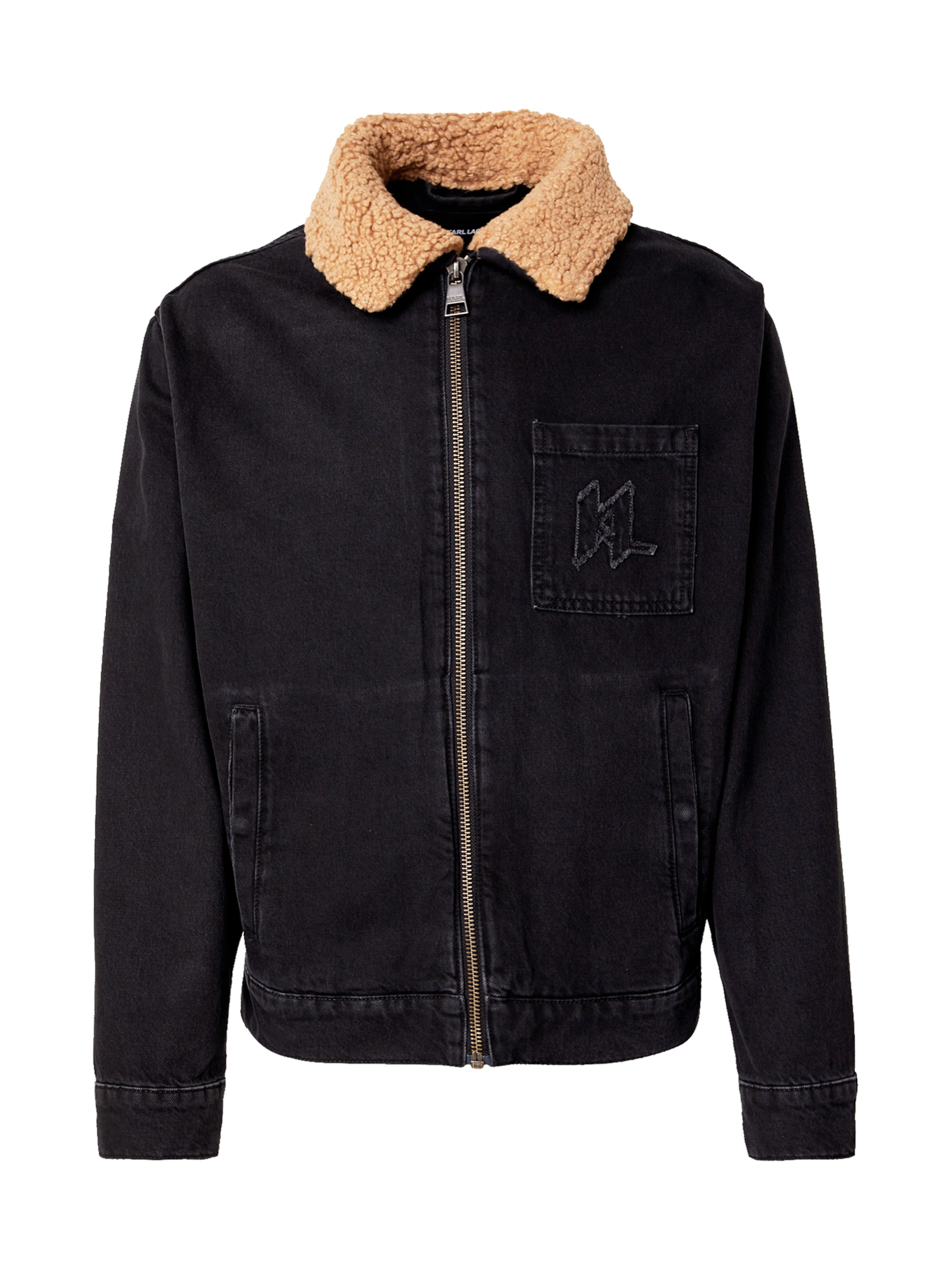 Karl Lagerfeld Демисезонная куртка в Черный: спереди