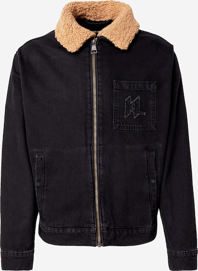 Karl Lagerfeld Prijelazna jakna u svijetlosmeđa / crna, Pregled proizvoda