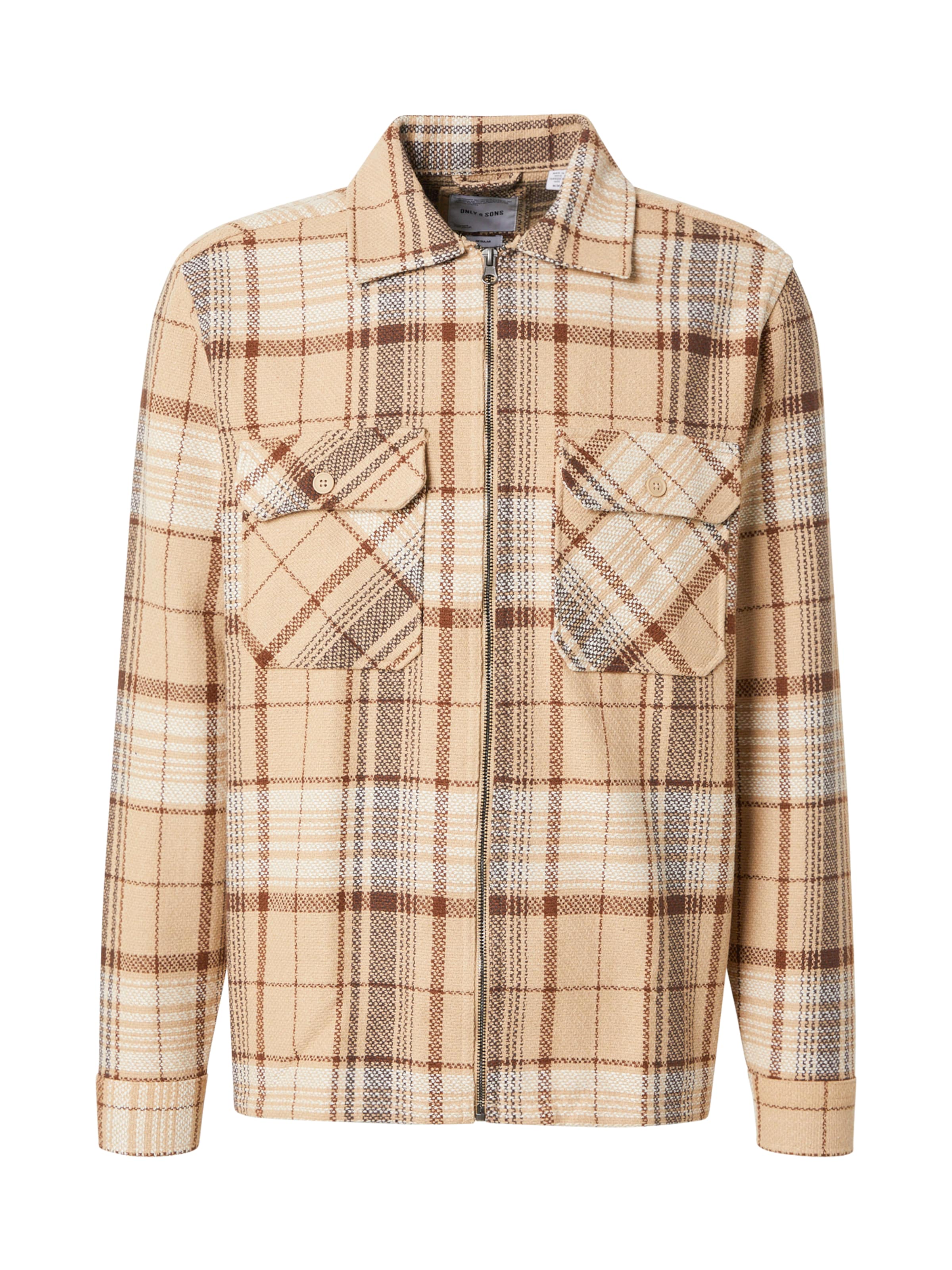 Only & Sons Between-Season Jacket 'ONSPRESTON' in Beige: front