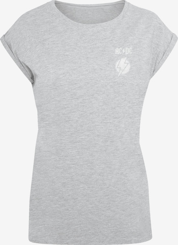 T-shirt 'ACDC Lightning Bolt' F4NT4STIC en gris : devant