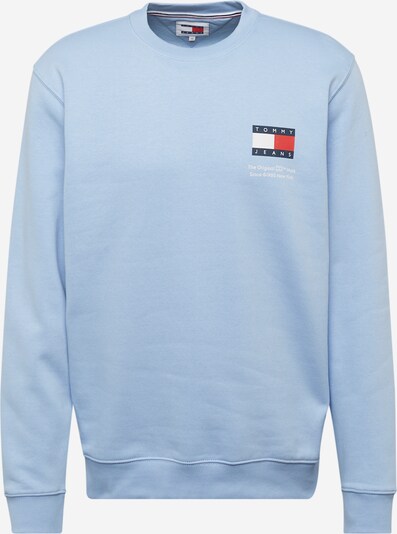 Tommy Jeans Sweater majica 'Essential' u mornarsko plava / svijetloplava / crvena / bijela, Pregled proizvoda