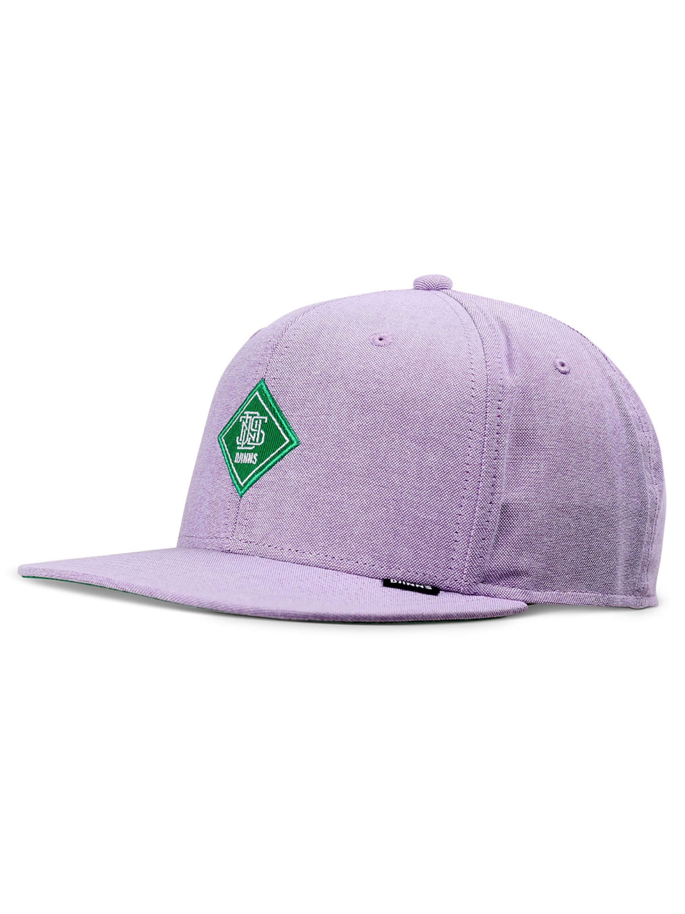 DJINNS Cap '6P OxfordContra' in Purple: front
