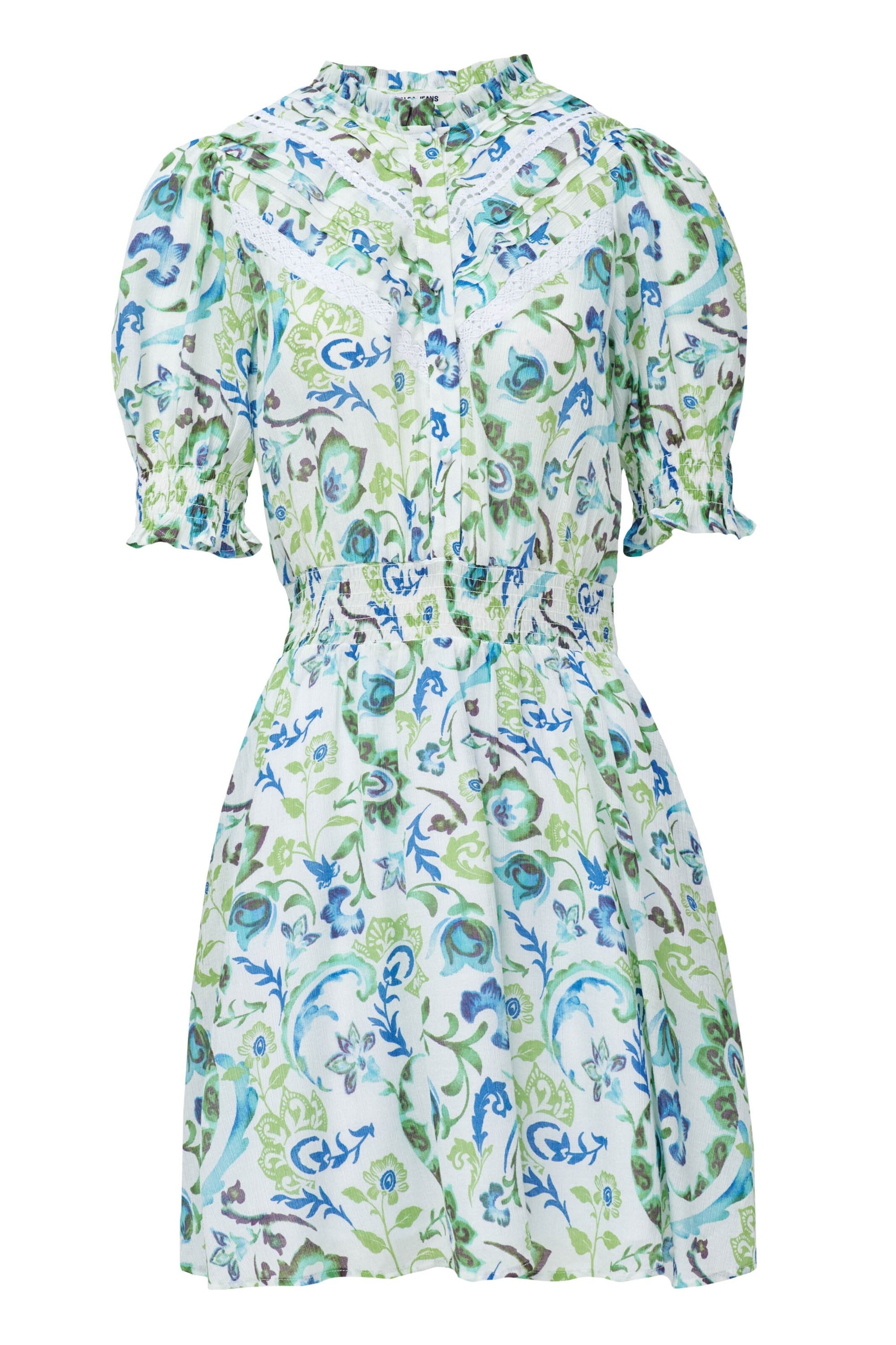 Salsa Jeans Kleid in Grün: Vorderseite