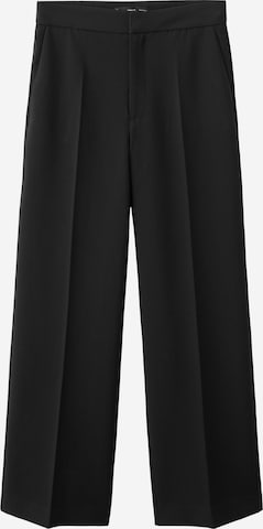 MANGOLoosefit Hlače na crtu 'POL' - crna boja: prednji dio