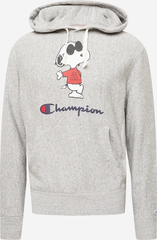 Champion Reverse Weave Sweatshirt 'Peanuts' in Grey: front