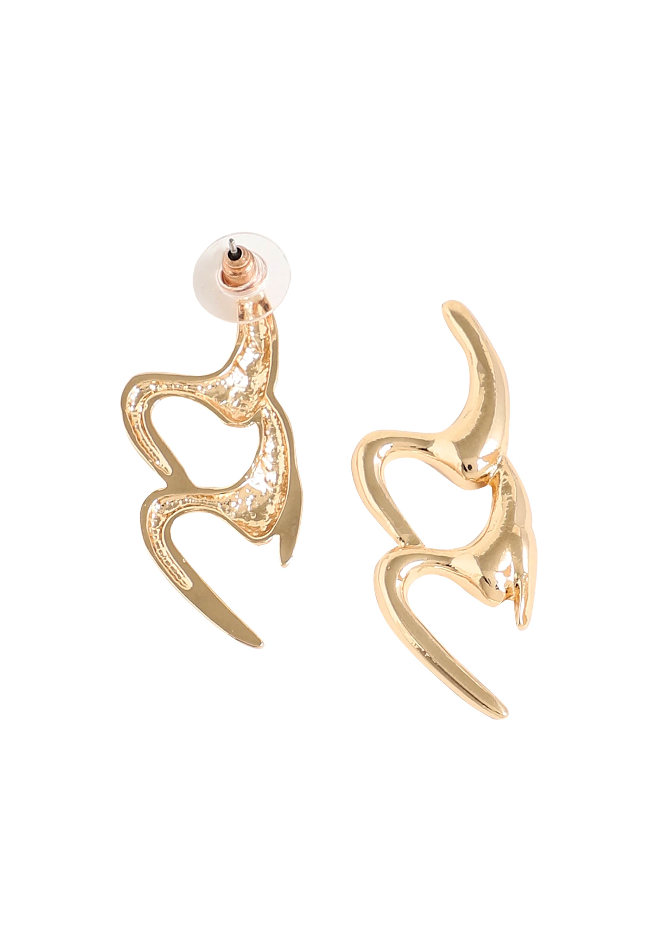 SOHI Kõrvarõngas 'Jerri', värv Kuld: eest vaates