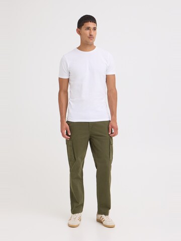 BLEND Regular Cargo trousers 'BHNatan' in Green