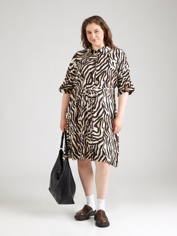 ONLY Carmakoma Shirt Dress 'CARBerte' in Beige: front