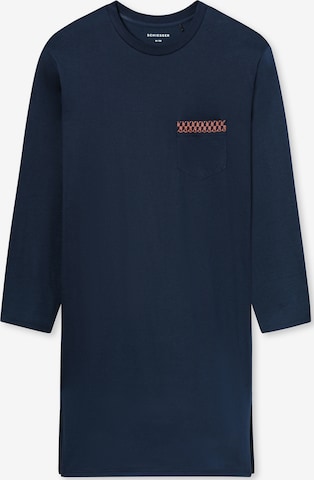 SCHIESSER Pyjama kort ' Comfort Nightwear ' in Blauw: voorkant