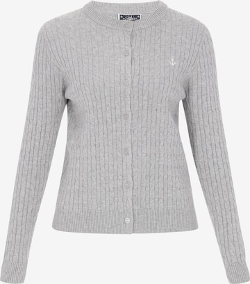 DreiMaster MaritimKardigan - siva boja: prednji dio