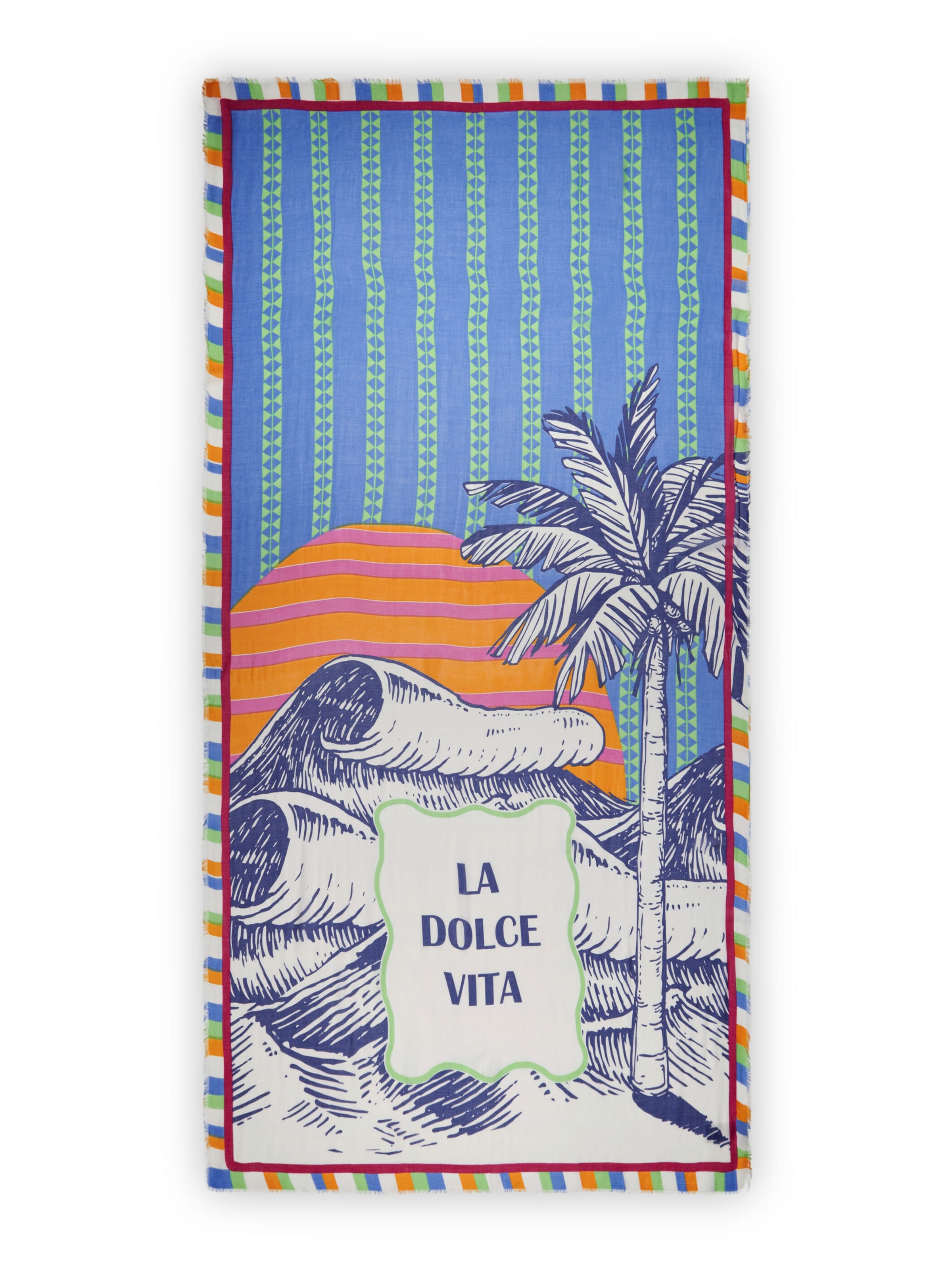 CODELLO Scarf in Blue: front