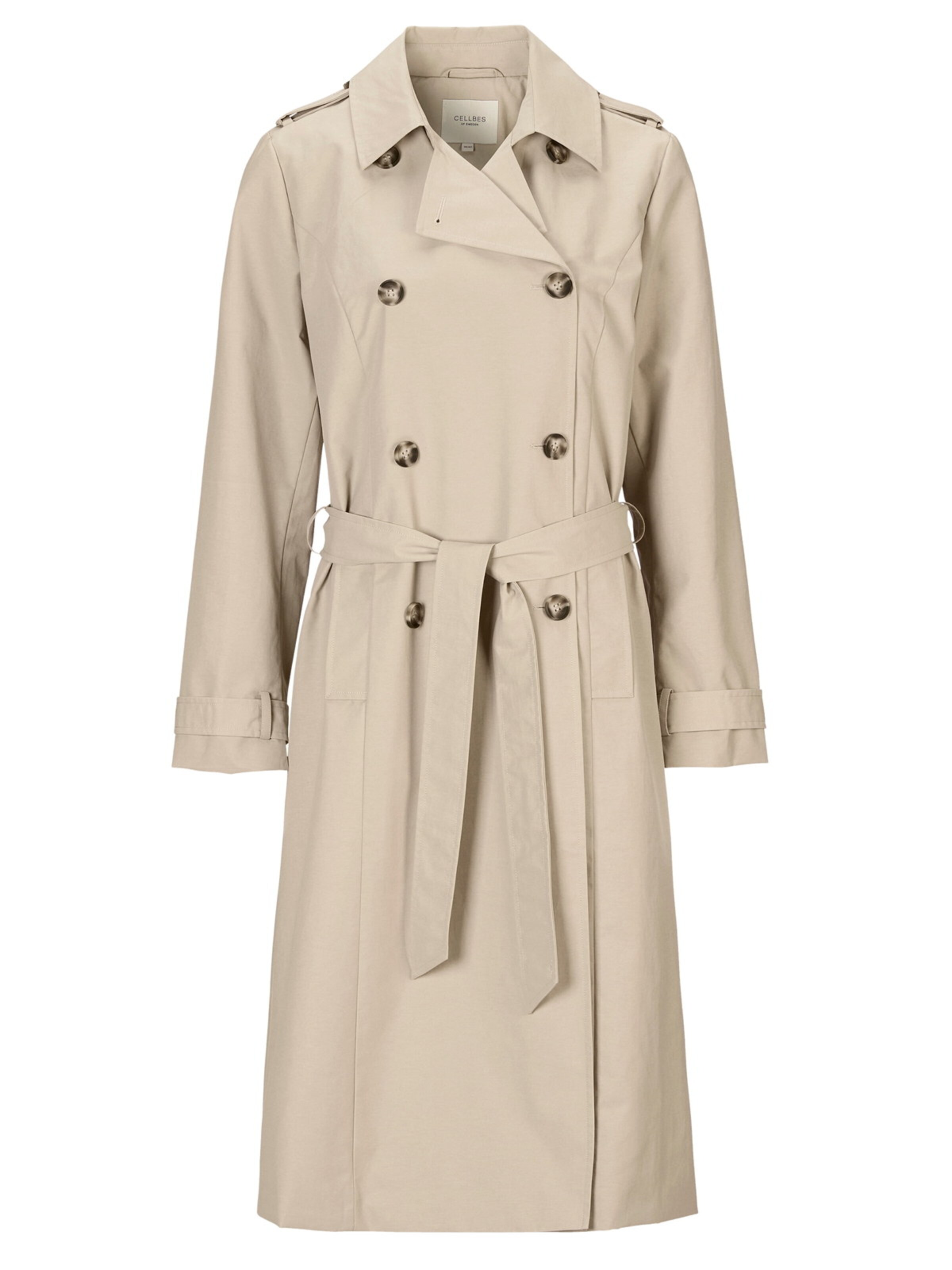 Parka mi-saison Cellbes of Sweden en beige : devant