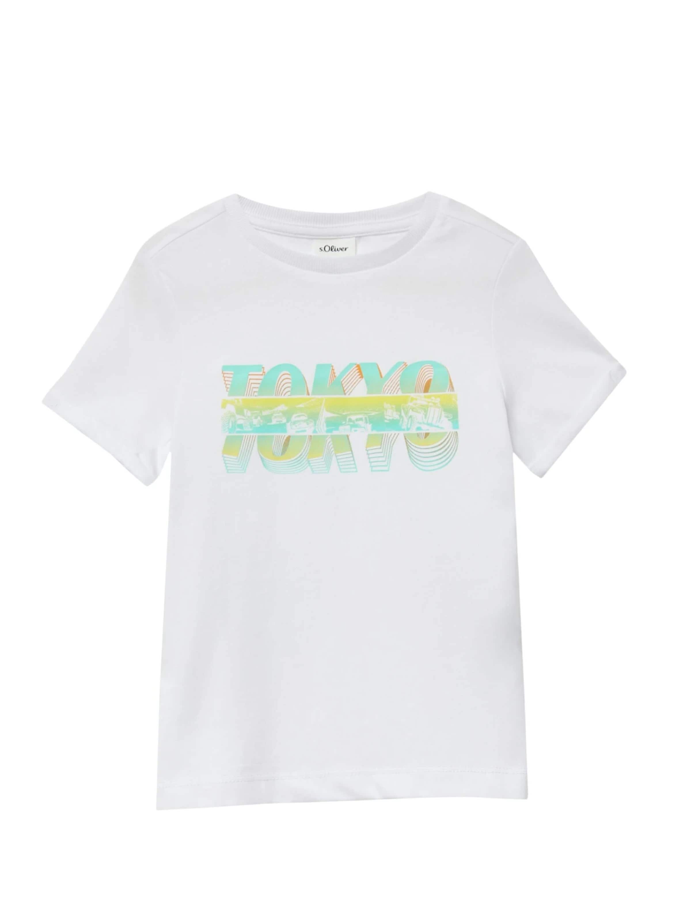 s.Oliver Shirt 's.Oliver - T-shirt' in Wit: voorkant