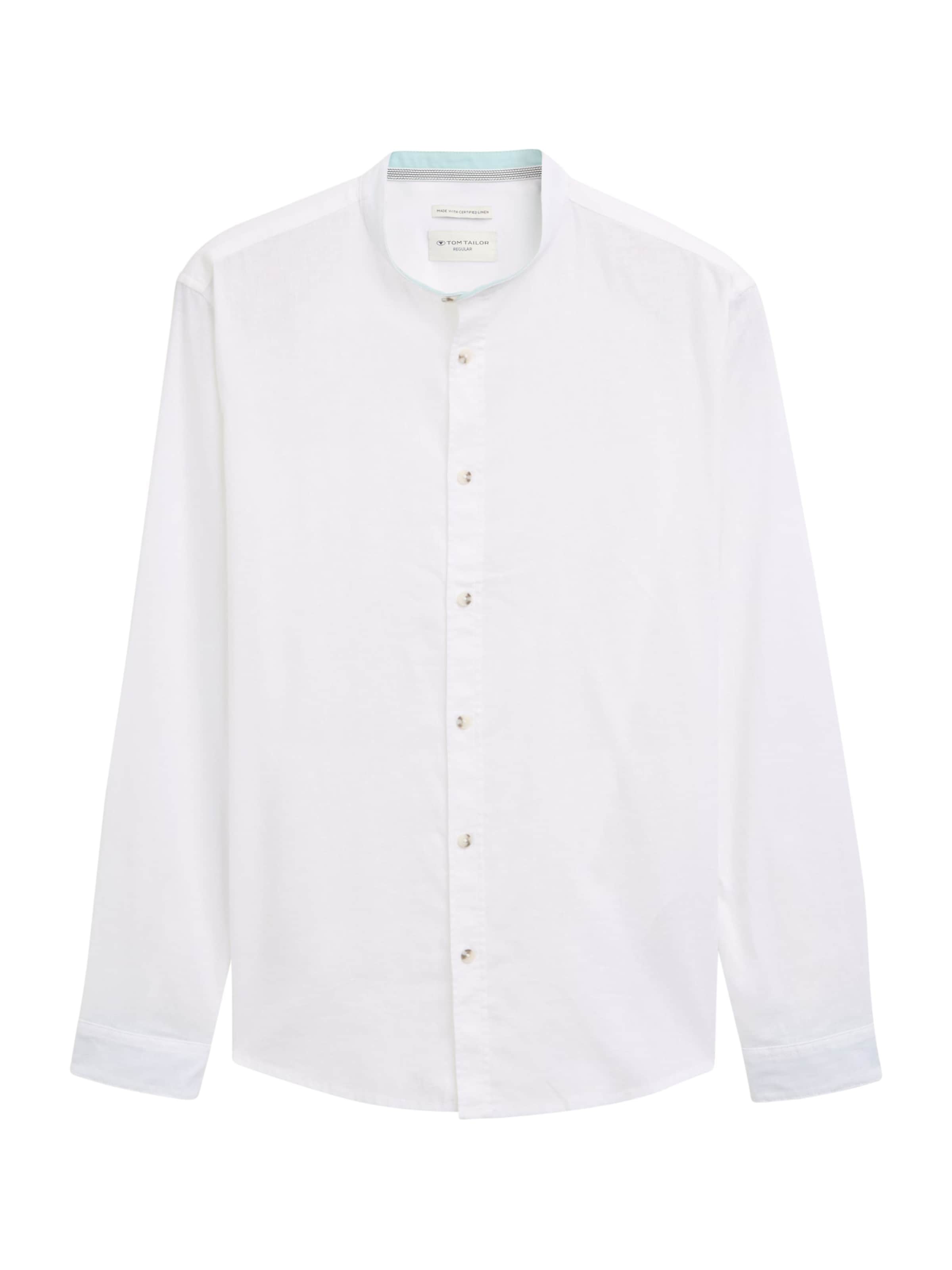 TOM TAILOR Regular fit Overhemd in Wit: voorkant