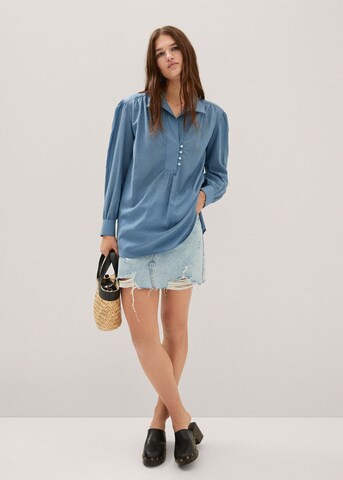 MANGO Blouse 'Aoza' in Blue