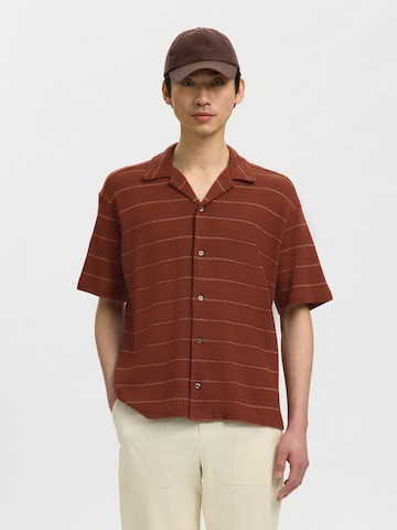 SELECTED Regular fit Overhemd in Rood: voorkant