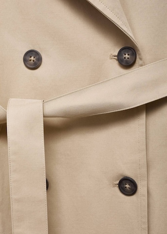 MANGO TEEN Between-Seasons Coat in Beige