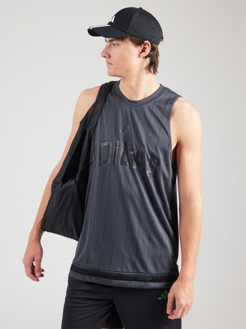 ADIDAS SPORTSWEAR Λειτουργικό μπλουζάκι 'Seasonal Essentials' σε γκρι: μπροστά