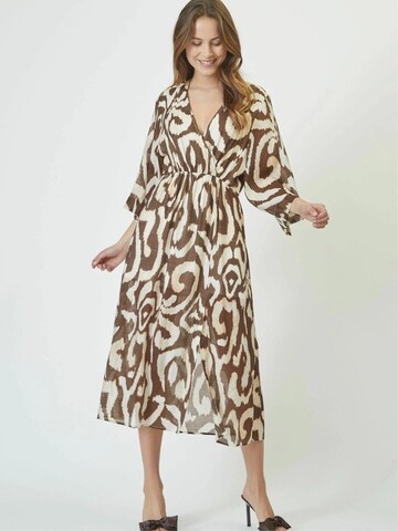 Robe 'Katherine' co'couture en beige