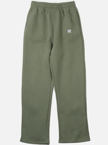 HEFTYKA Loosefit Sporthose 'OPEN'‌‌‌‌‌ in Grün: Vorderseite