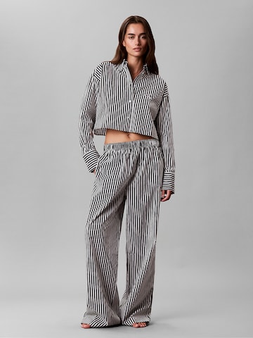Calvin Klein Schlafshirt in Schwarz