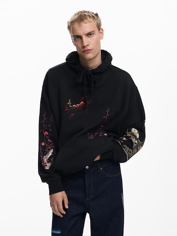 Pullover 'Landscape' di Desigual in nero: frontale