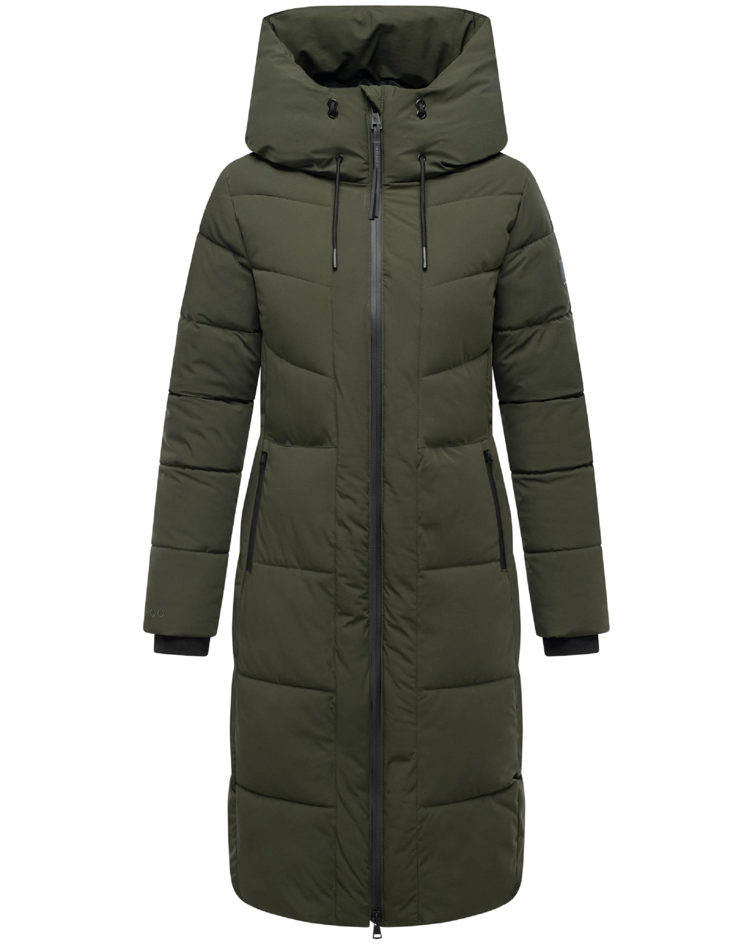 NAVAHOO Winter coat 'Schokokuss XIV' in Green: front