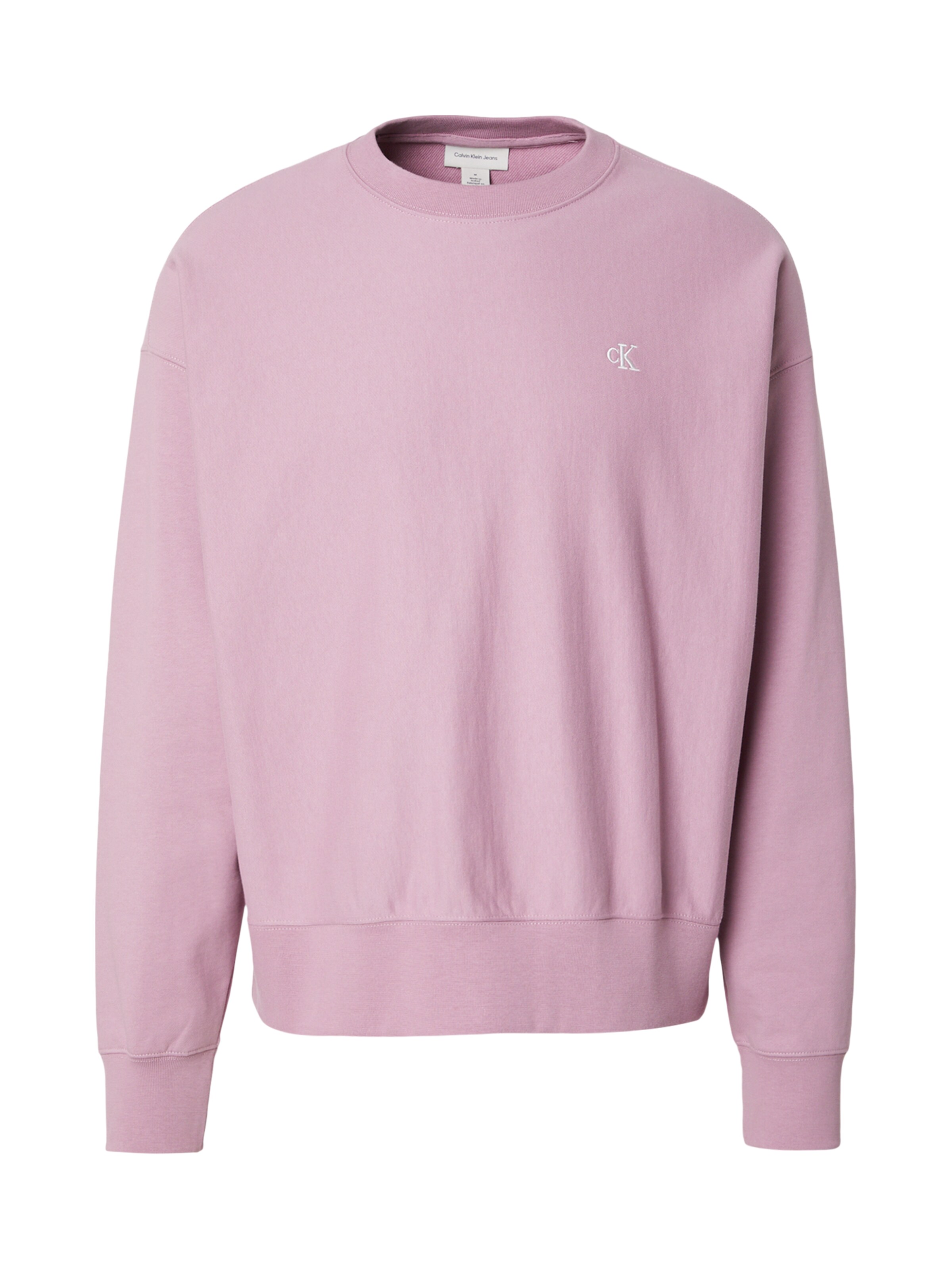 Calvin Klein Jeans Свитшот 'PREMIUM TERRY' в Ярко-розовый: спереди
