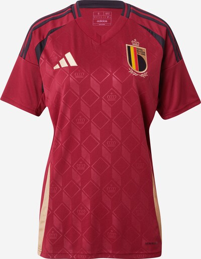 ADIDAS PERFORMANCE Camiseta de fútbol 'Belgium 24 Home' en beige / amarillo / rojo vino / negro, Vista del producto