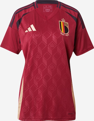 ADIDAS PERFORMANCE - Camisola de futebol 'Belgium 24 Home' em vermelho: frente