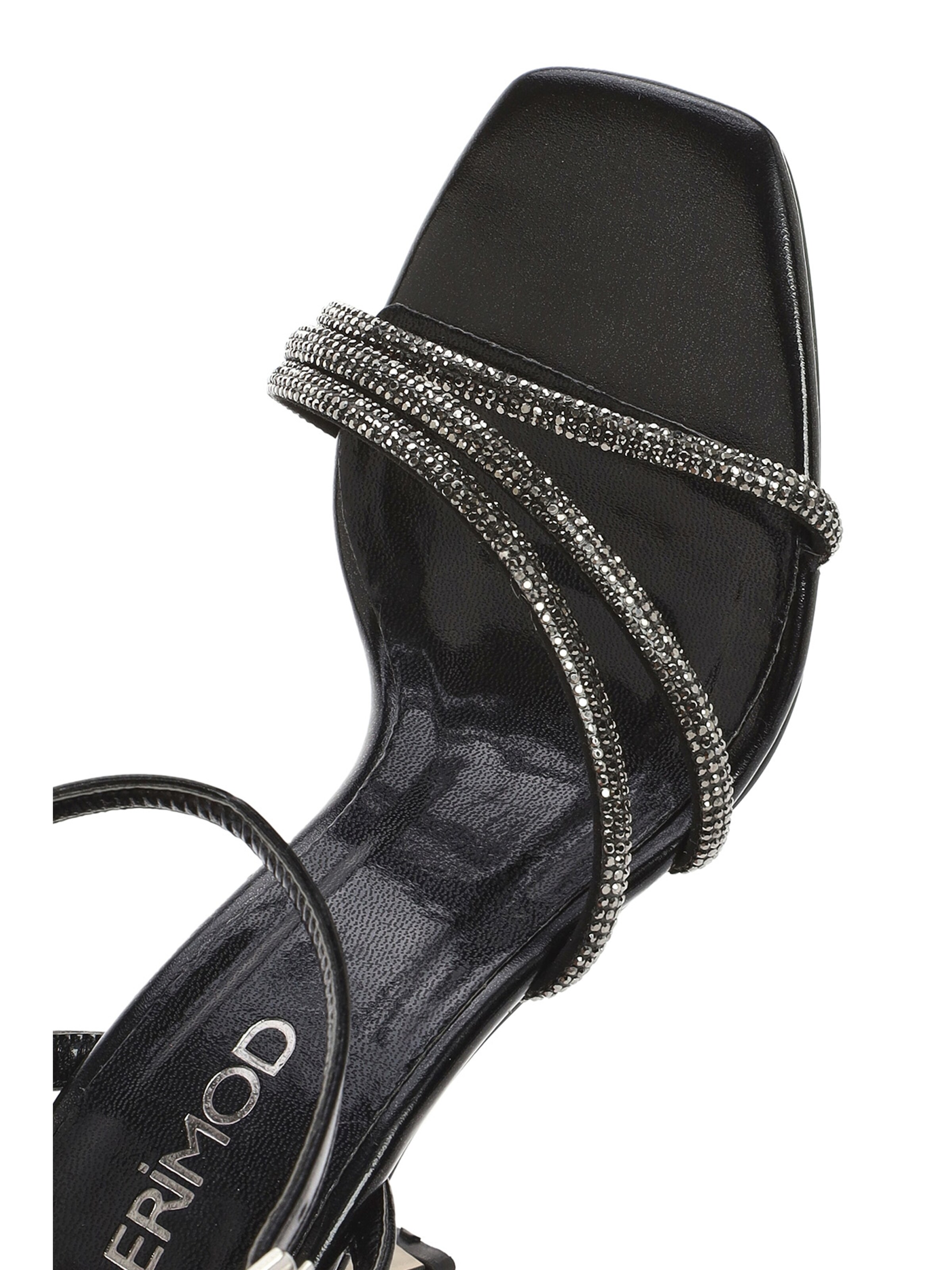 Derimod Reimensandale in Schwarz