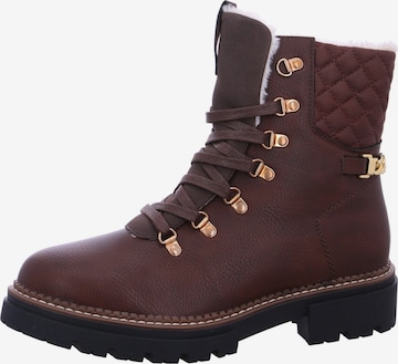 Laufsteg München Schnürstiefel in Braun: Vorderseite