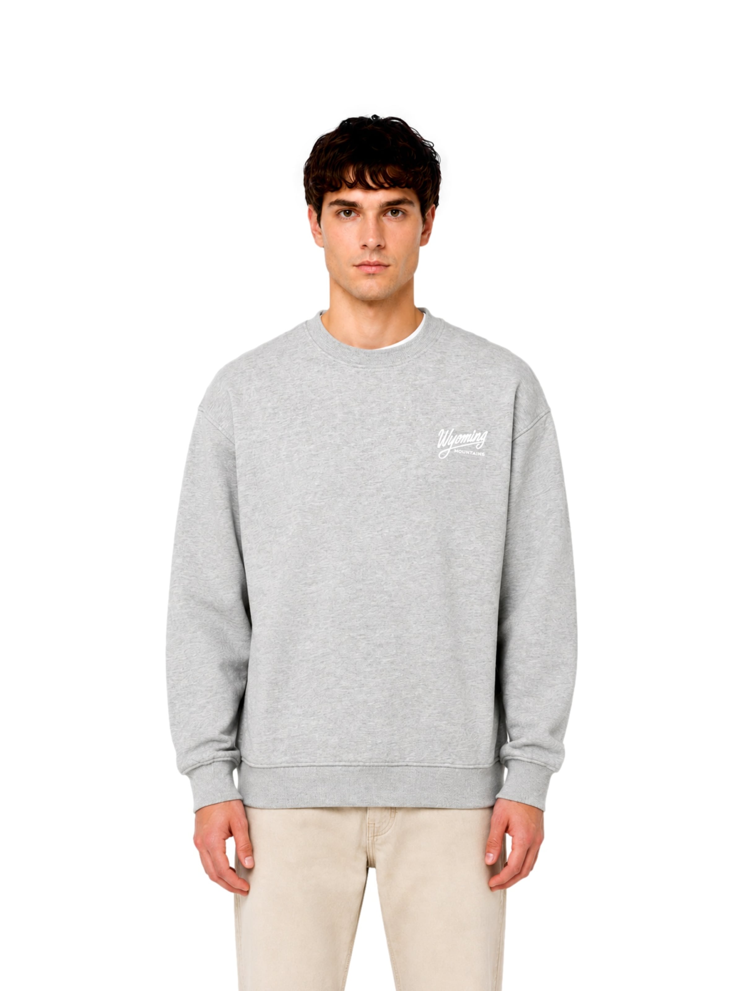Only & Sons Sweatshirt 'ONSBejmo Morits' in Grijs: voorkant