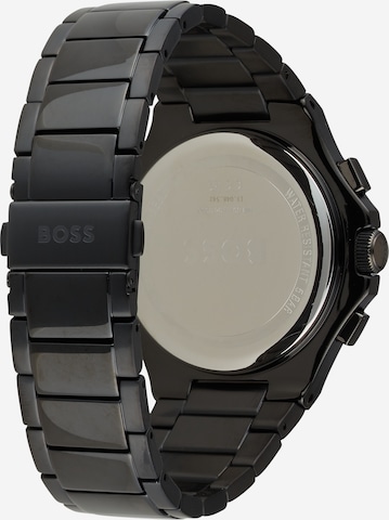 juoda BOSS Analoginis (įprasto dizaino) laikrodis 'TAPER'