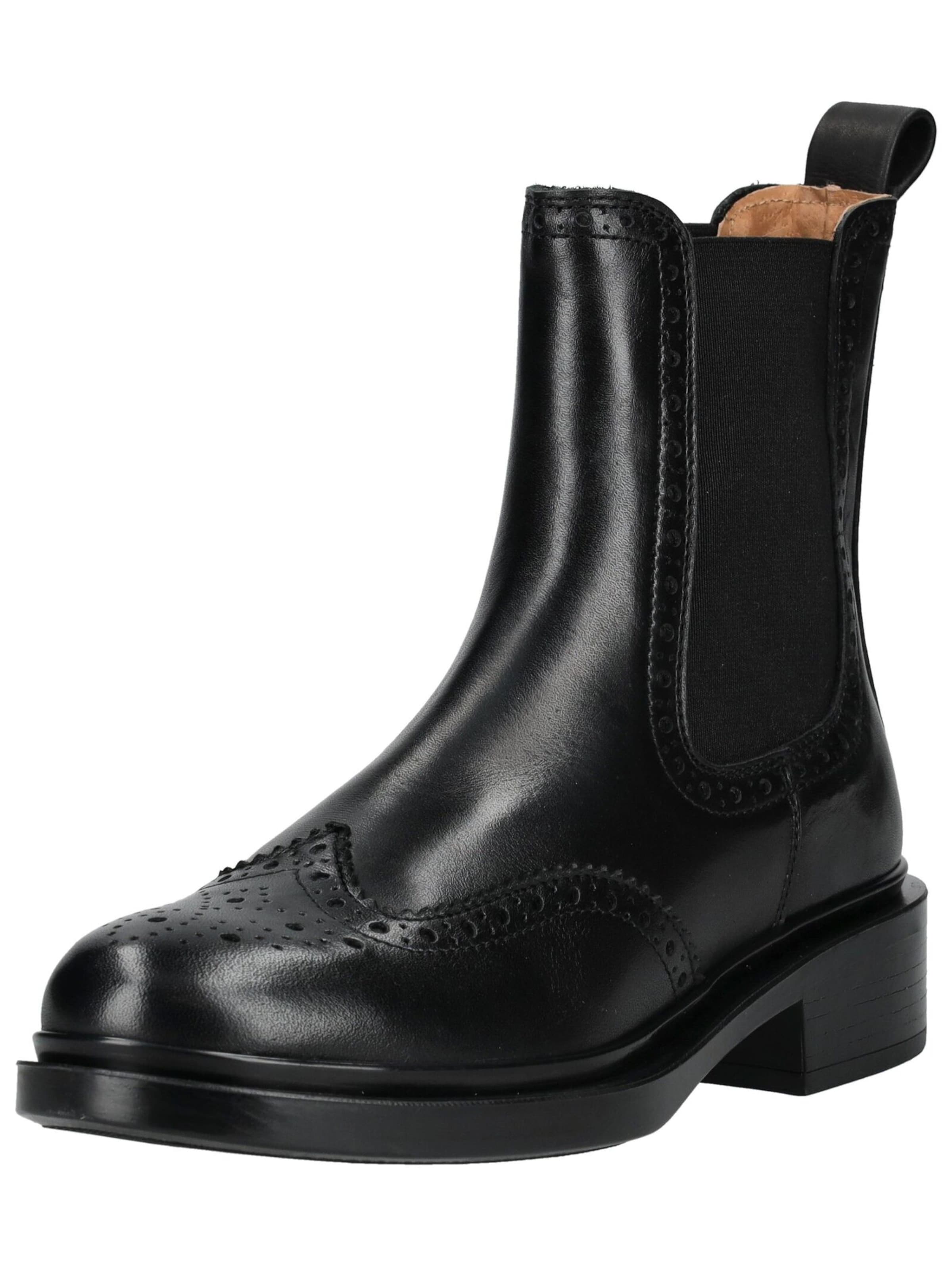 PAVEMENT Chelsea Boots in Schwarz: Vorderseite