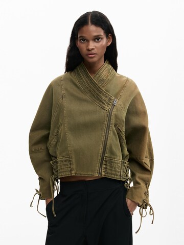 Desigual Přechodná bunda – zelená: přední strana