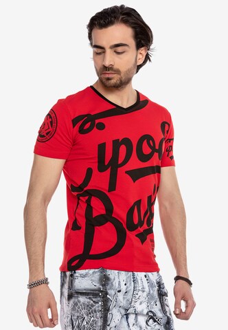 CIPO & BAXX T-Shirt 'CT635' in Rot
